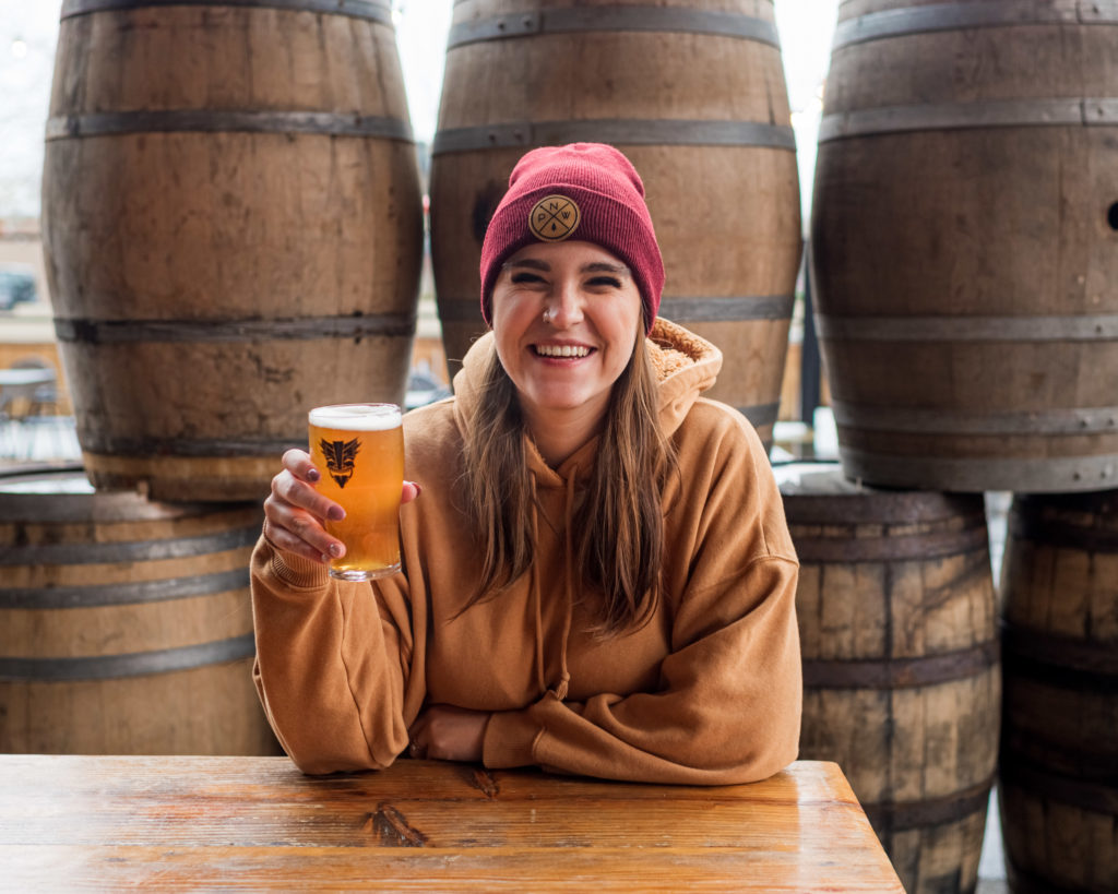 Brand Photography for Web Designer Katlyn Slocum by Paige Major at Heathen Brewing in Vancouver, Washington